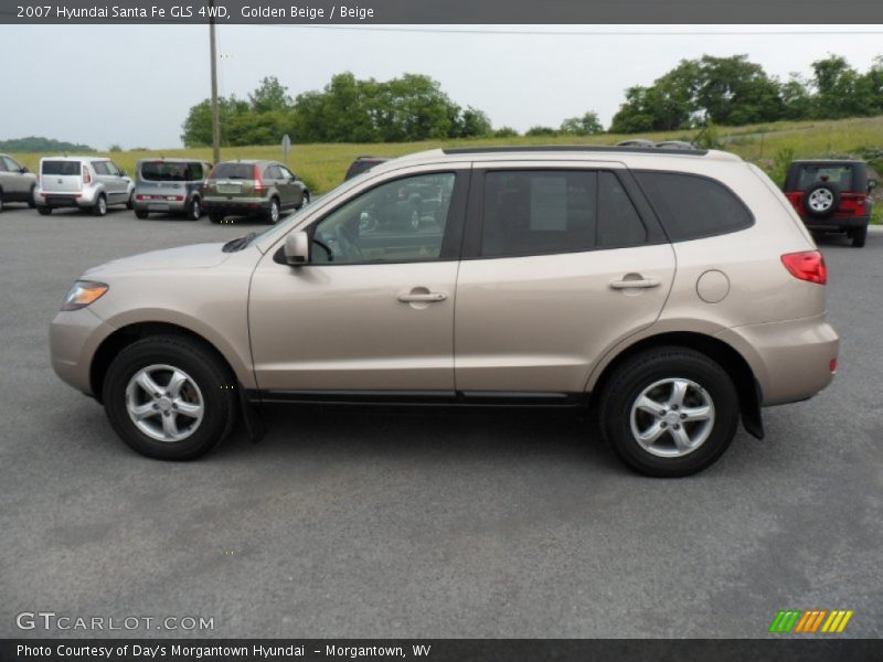 Golden Beige / Beige 2007 Hyundai Santa Fe GLS 4WD