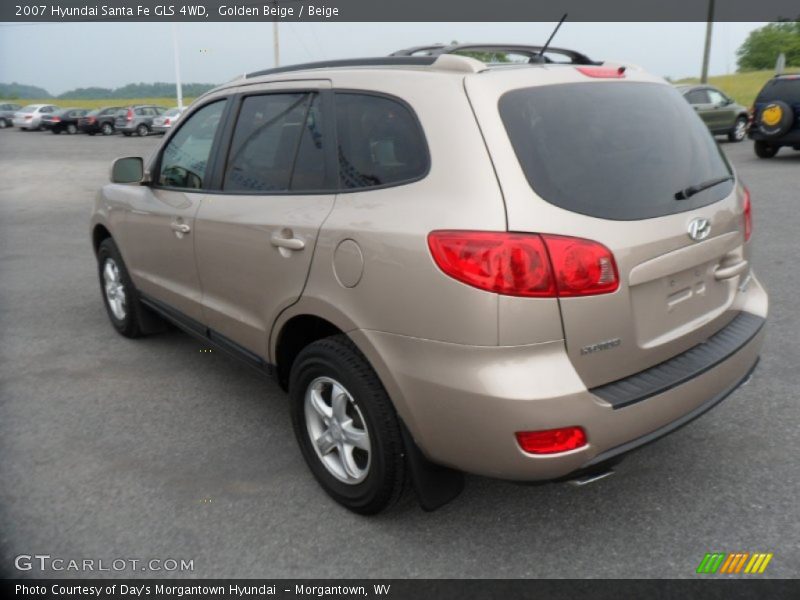 Golden Beige / Beige 2007 Hyundai Santa Fe GLS 4WD
