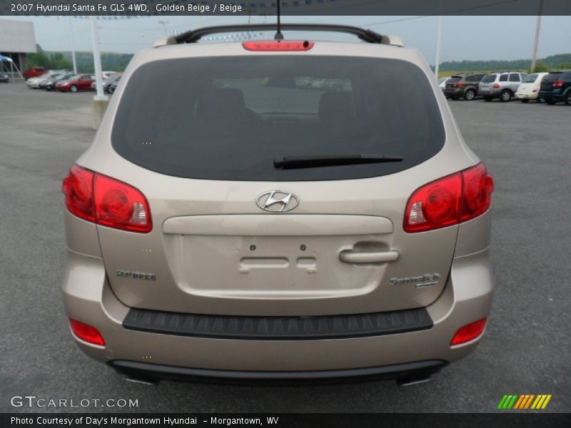 Golden Beige / Beige 2007 Hyundai Santa Fe GLS 4WD
