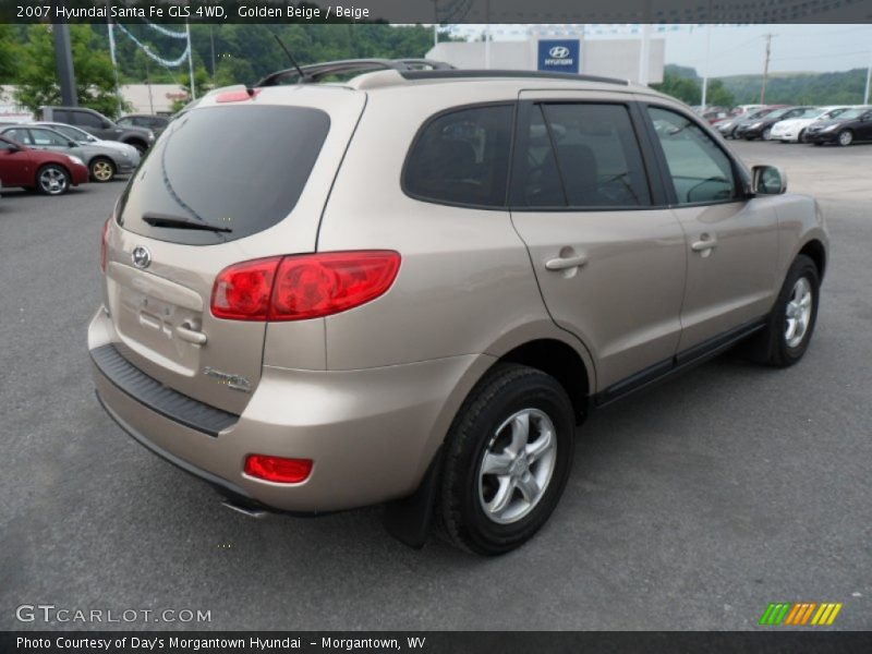 Golden Beige / Beige 2007 Hyundai Santa Fe GLS 4WD