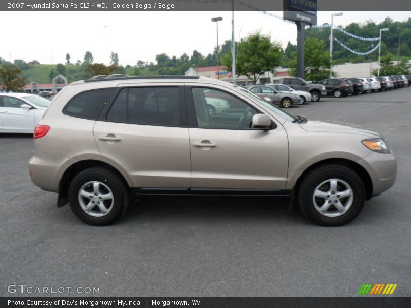 Golden Beige / Beige 2007 Hyundai Santa Fe GLS 4WD