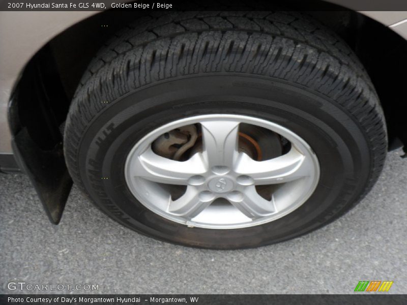Golden Beige / Beige 2007 Hyundai Santa Fe GLS 4WD