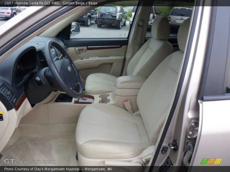 Golden Beige / Beige 2007 Hyundai Santa Fe GLS 4WD