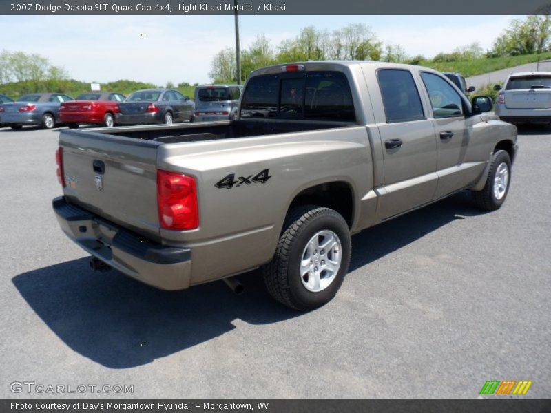  2007 Dakota SLT Quad Cab 4x4 Light Khaki Metallic
