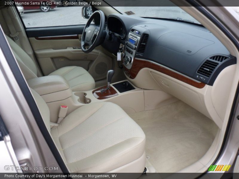 Golden Beige / Beige 2007 Hyundai Santa Fe GLS 4WD