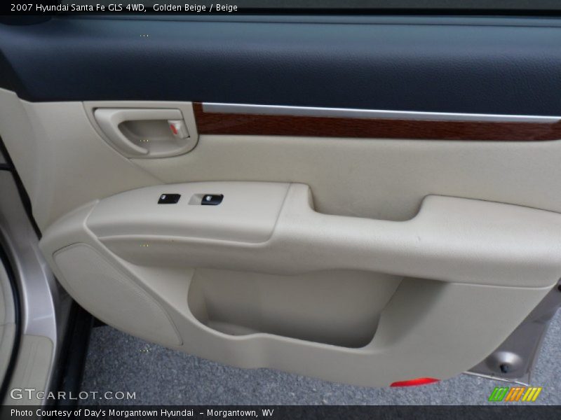 Golden Beige / Beige 2007 Hyundai Santa Fe GLS 4WD