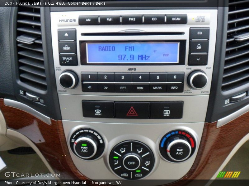 Golden Beige / Beige 2007 Hyundai Santa Fe GLS 4WD
