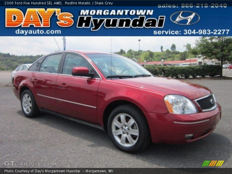 Redfire Metallic / Shale Grey 2006 Ford Five Hundred SEL AWD