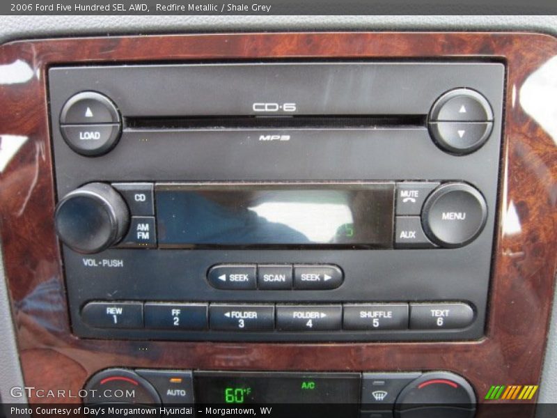 Controls of 2006 Five Hundred SEL AWD