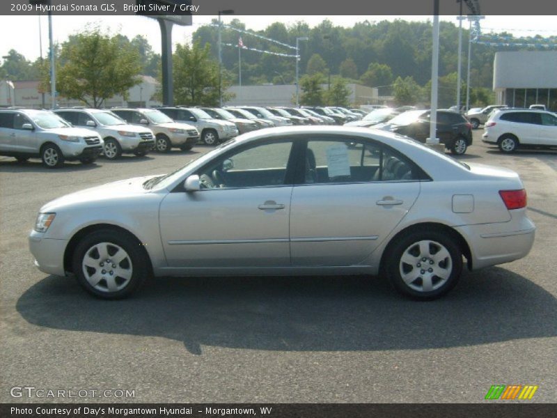 Bright Silver / Gray 2009 Hyundai Sonata GLS