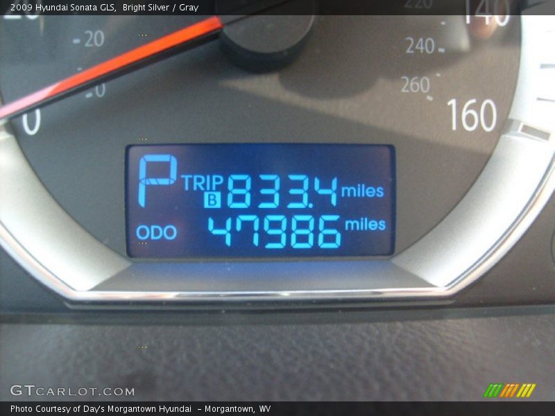 Bright Silver / Gray 2009 Hyundai Sonata GLS