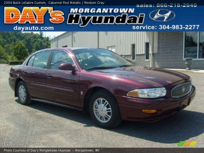 Cabernet Red Metallic / Medium Gray 2004 Buick LeSabre Custom