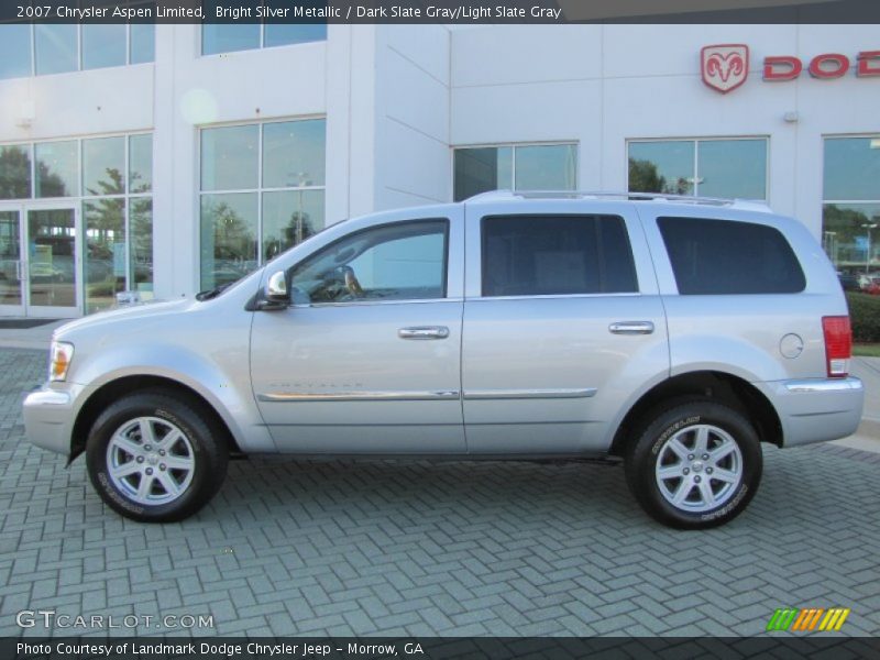 Bright Silver Metallic / Dark Slate Gray/Light Slate Gray 2007 Chrysler Aspen Limited