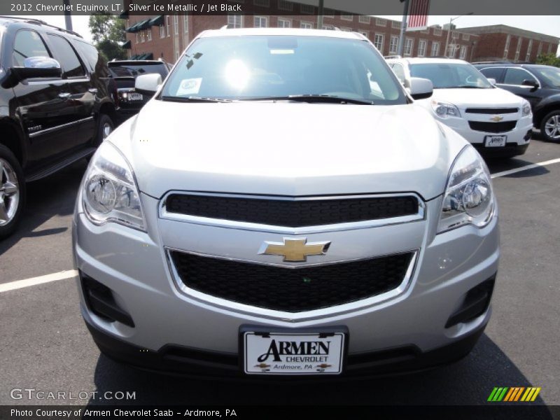 Silver Ice Metallic / Jet Black 2012 Chevrolet Equinox LT