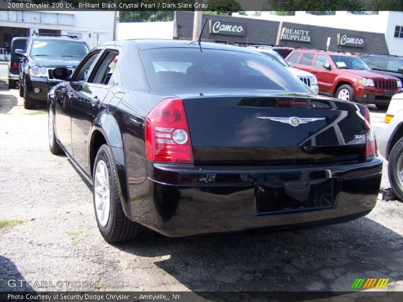 Brilliant Black Crystal Pearl / Dark Slate Gray 2008 Chrysler 300 LX