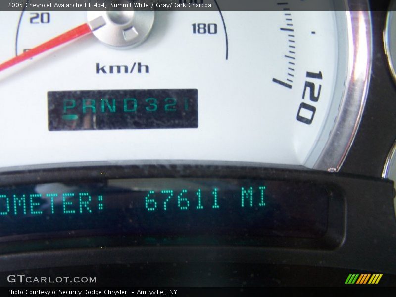Summit White / Gray/Dark Charcoal 2005 Chevrolet Avalanche LT 4x4