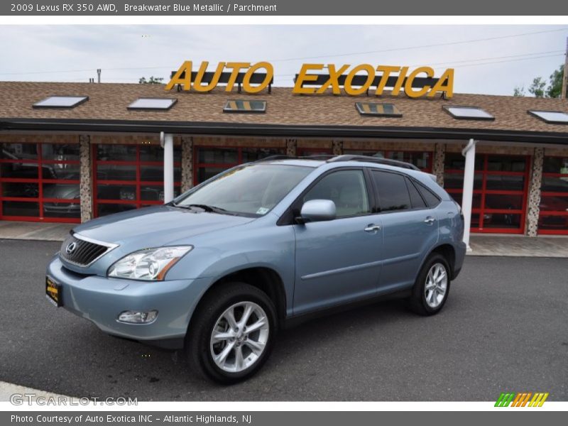 Breakwater Blue Metallic / Parchment 2009 Lexus RX 350 AWD