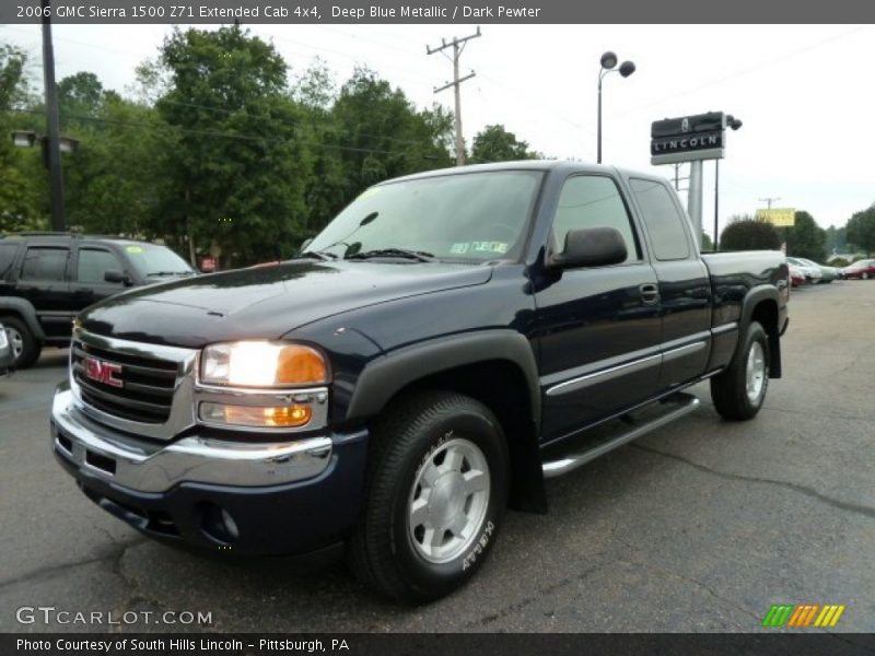 Deep Blue Metallic / Dark Pewter 2006 GMC Sierra 1500 Z71 Extended Cab 4x4