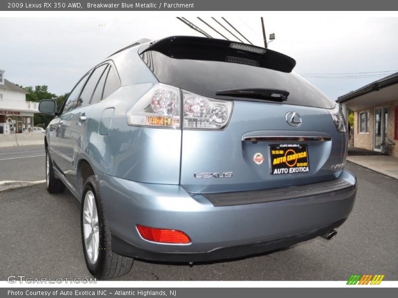 Breakwater Blue Metallic / Parchment 2009 Lexus RX 350 AWD