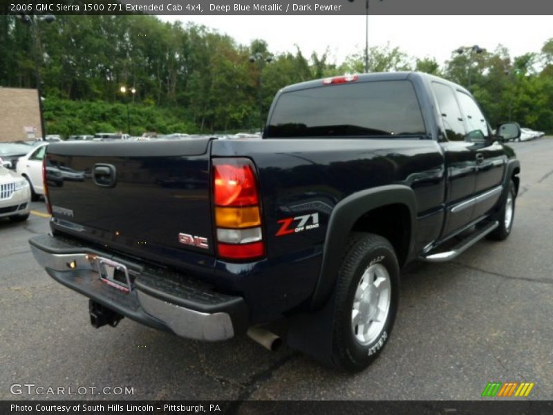 Deep Blue Metallic / Dark Pewter 2006 GMC Sierra 1500 Z71 Extended Cab 4x4