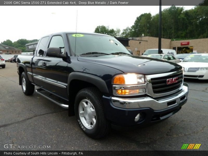 Deep Blue Metallic / Dark Pewter 2006 GMC Sierra 1500 Z71 Extended Cab 4x4