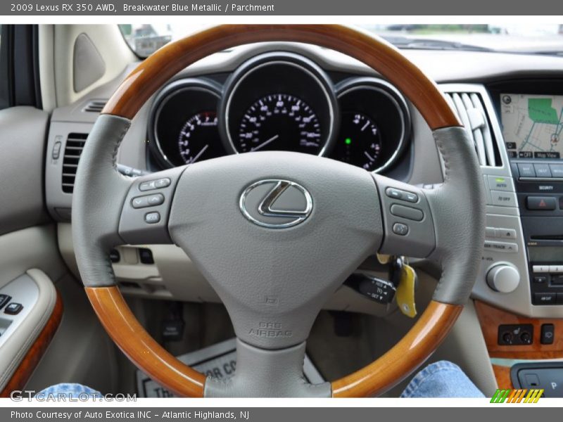 Breakwater Blue Metallic / Parchment 2009 Lexus RX 350 AWD