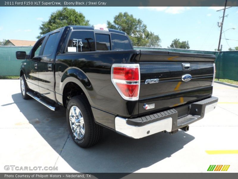 Ebony Black / Steel Gray 2011 Ford F150 XLT SuperCrew