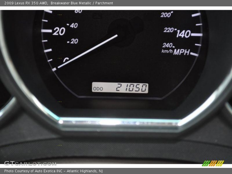 Breakwater Blue Metallic / Parchment 2009 Lexus RX 350 AWD