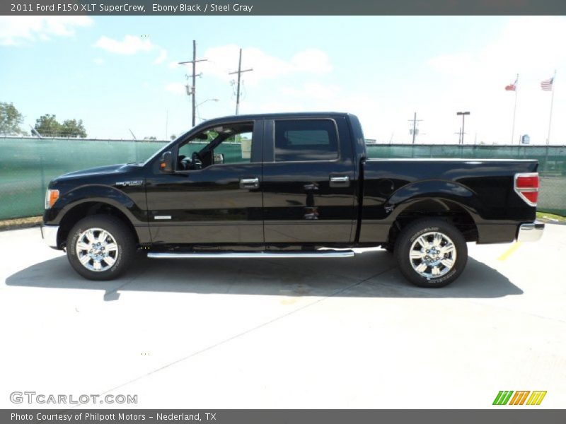 Ebony Black / Steel Gray 2011 Ford F150 XLT SuperCrew