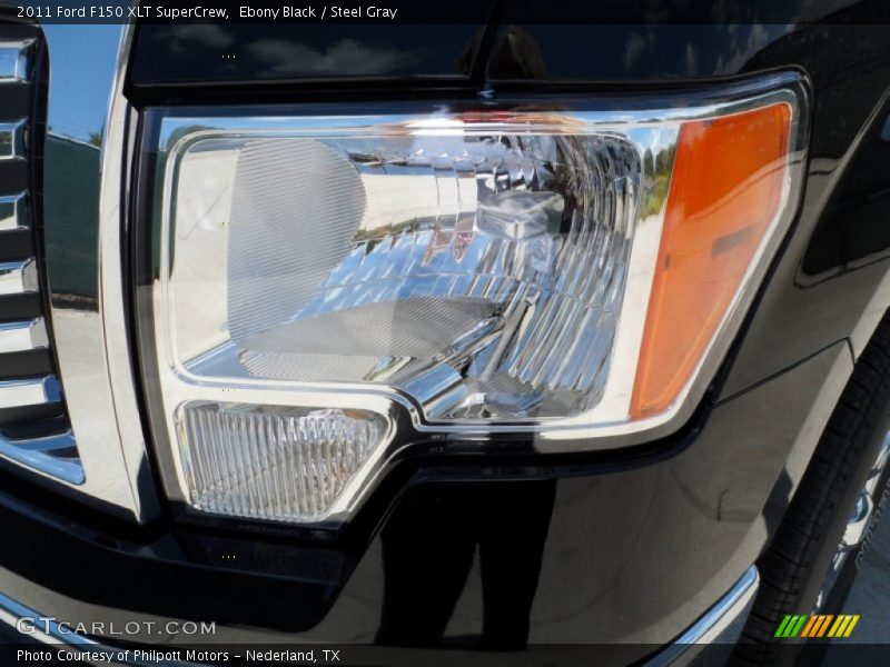 Ebony Black / Steel Gray 2011 Ford F150 XLT SuperCrew