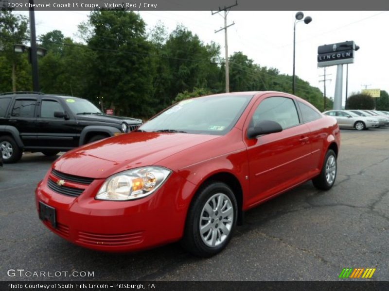 Victory Red / Gray 2009 Chevrolet Cobalt LS Coupe