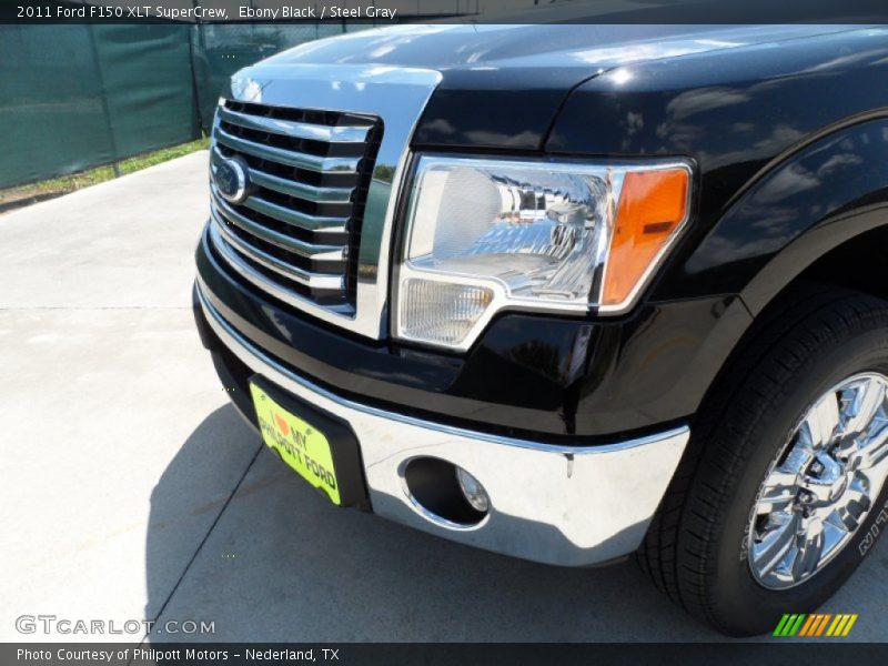Ebony Black / Steel Gray 2011 Ford F150 XLT SuperCrew