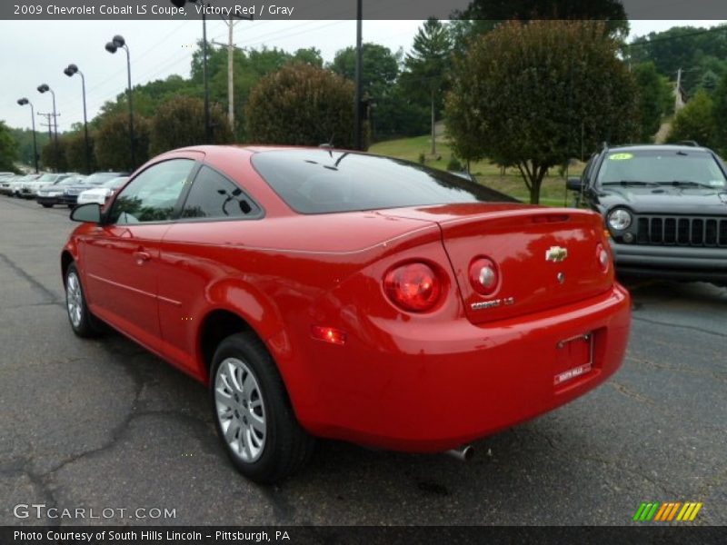 Victory Red / Gray 2009 Chevrolet Cobalt LS Coupe