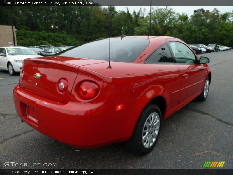 Victory Red / Gray 2009 Chevrolet Cobalt LS Coupe