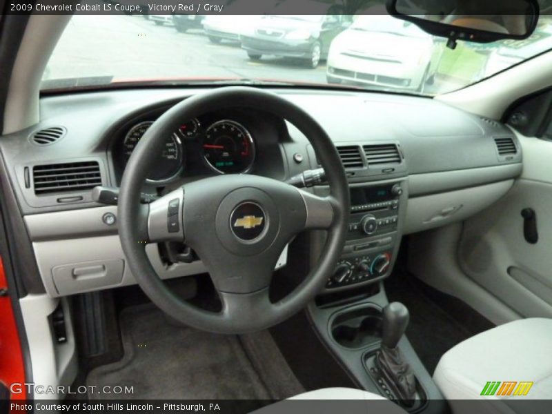 Victory Red / Gray 2009 Chevrolet Cobalt LS Coupe