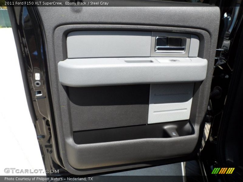 Ebony Black / Steel Gray 2011 Ford F150 XLT SuperCrew