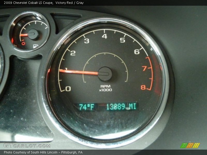 Victory Red / Gray 2009 Chevrolet Cobalt LS Coupe