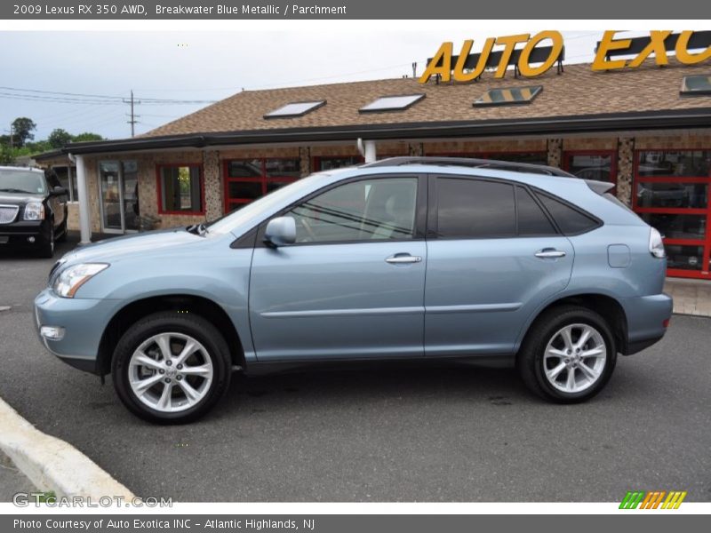 Breakwater Blue Metallic / Parchment 2009 Lexus RX 350 AWD