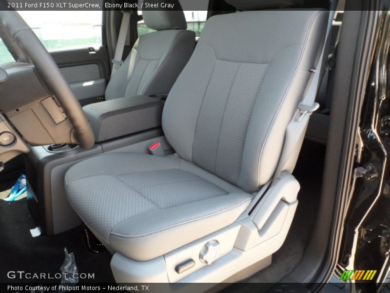 Ebony Black / Steel Gray 2011 Ford F150 XLT SuperCrew