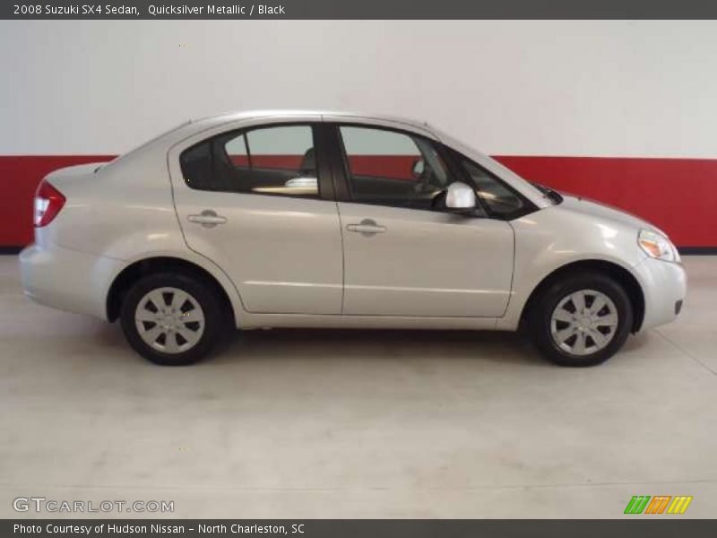 Quicksilver Metallic / Black 2008 Suzuki SX4 Sedan