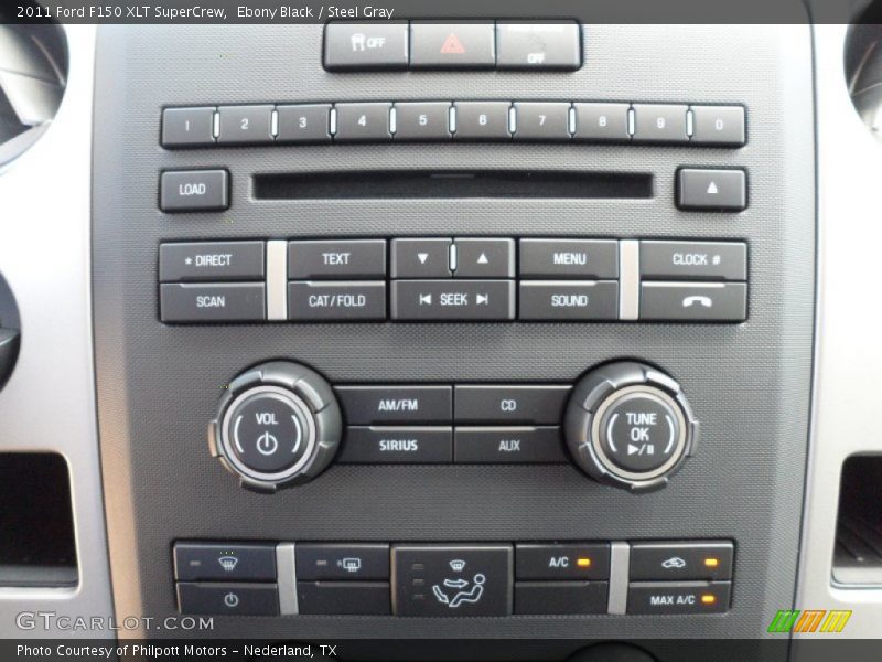 Ebony Black / Steel Gray 2011 Ford F150 XLT SuperCrew