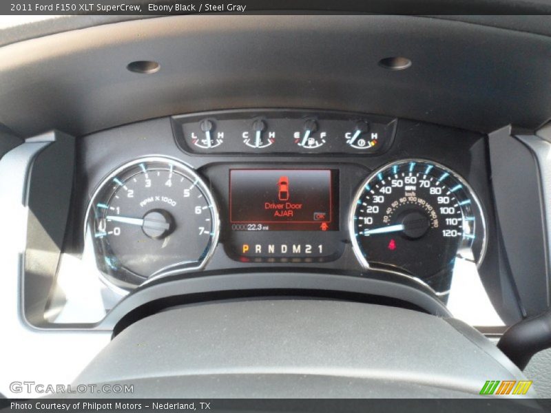 Ebony Black / Steel Gray 2011 Ford F150 XLT SuperCrew