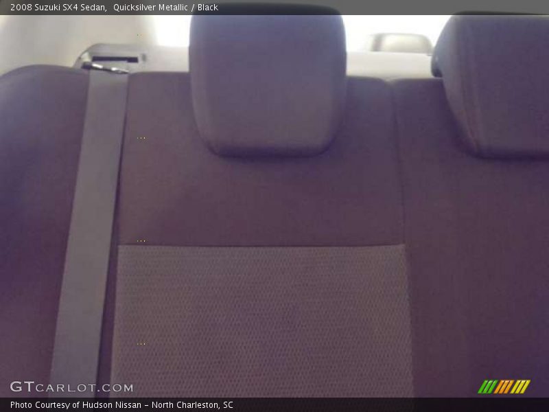 Quicksilver Metallic / Black 2008 Suzuki SX4 Sedan