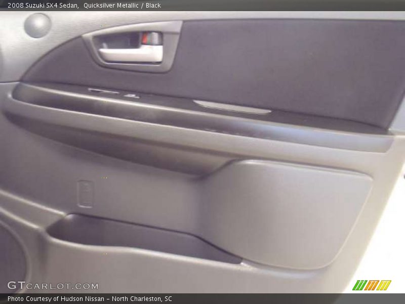 Quicksilver Metallic / Black 2008 Suzuki SX4 Sedan