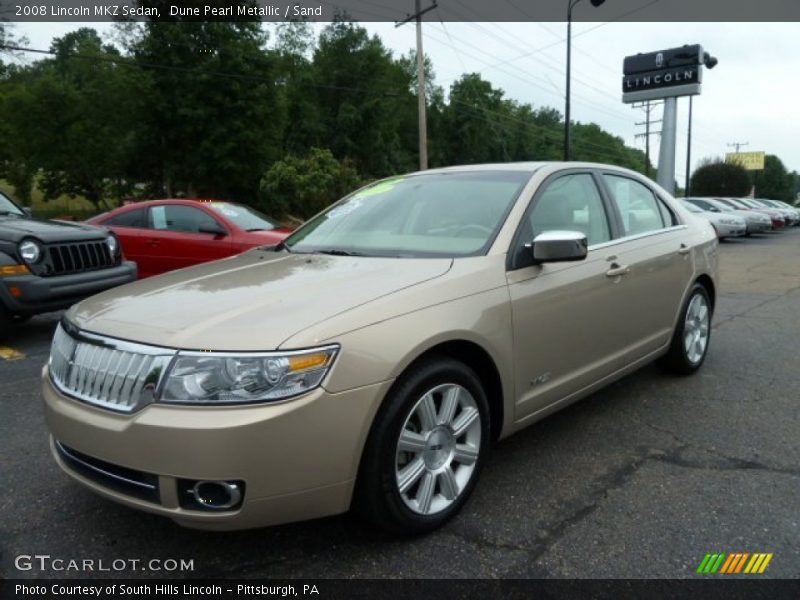 Dune Pearl Metallic / Sand 2008 Lincoln MKZ Sedan