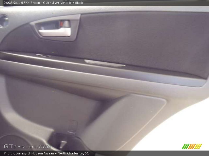 Quicksilver Metallic / Black 2008 Suzuki SX4 Sedan