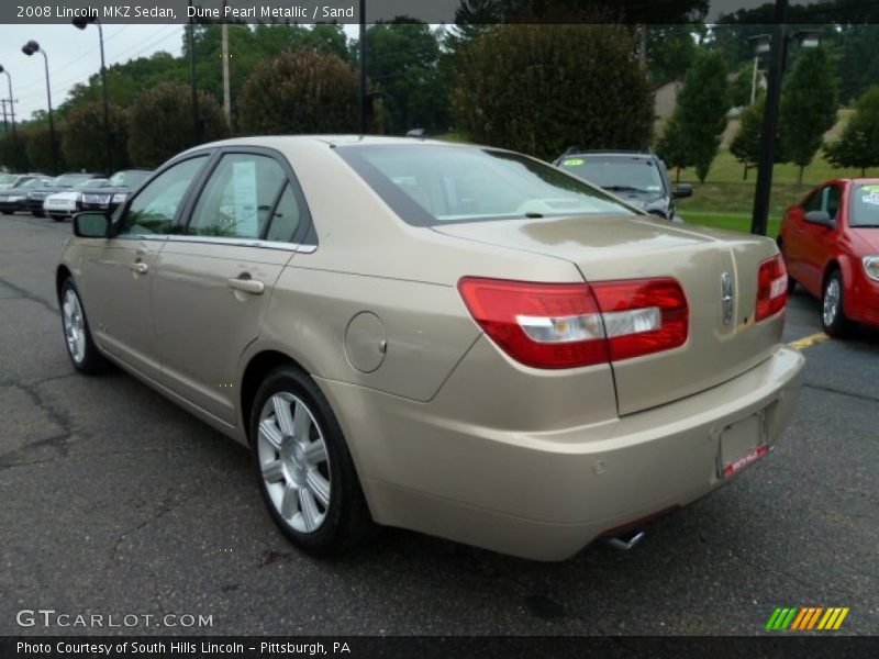 Dune Pearl Metallic / Sand 2008 Lincoln MKZ Sedan