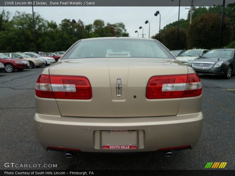 Dune Pearl Metallic / Sand 2008 Lincoln MKZ Sedan