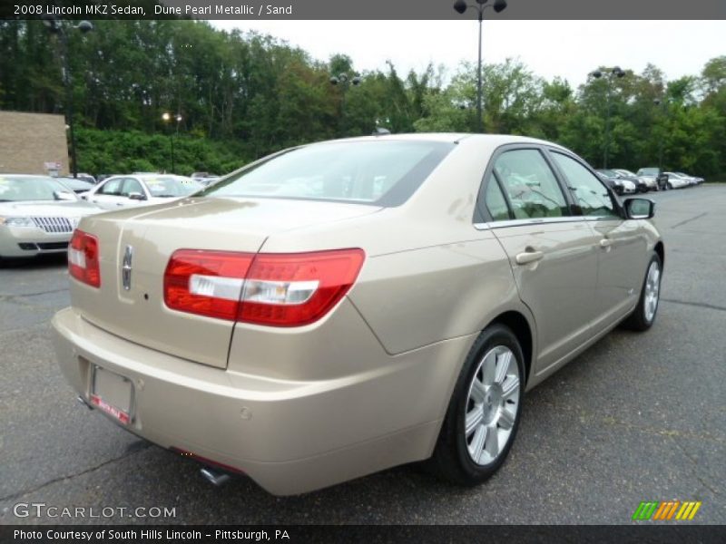 Dune Pearl Metallic / Sand 2008 Lincoln MKZ Sedan
