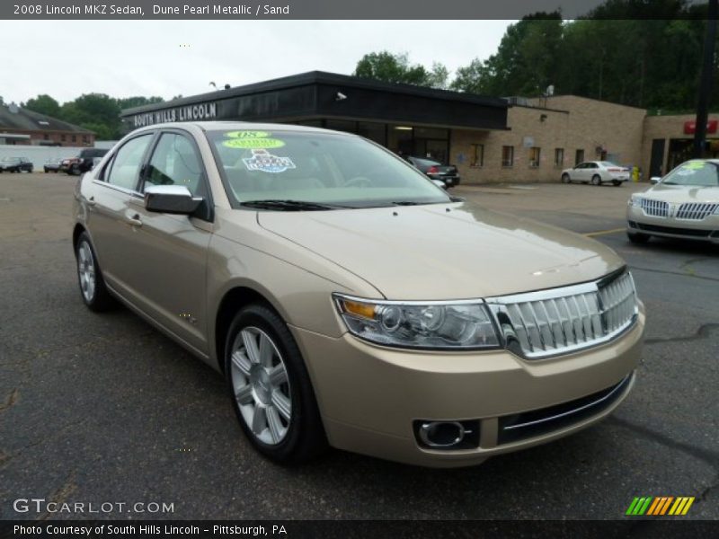 Dune Pearl Metallic / Sand 2008 Lincoln MKZ Sedan